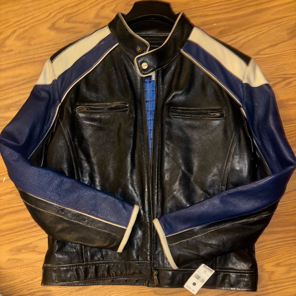 Wilsons Kids Leather Motorcycle Jacket